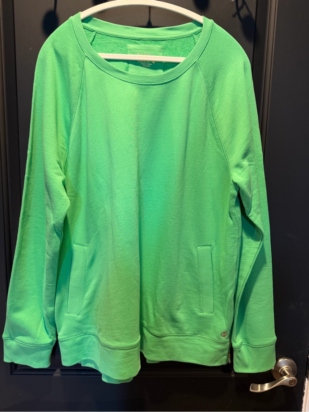 Lilly Pulitzer Scoop Crewneck Pullover in Bright Green